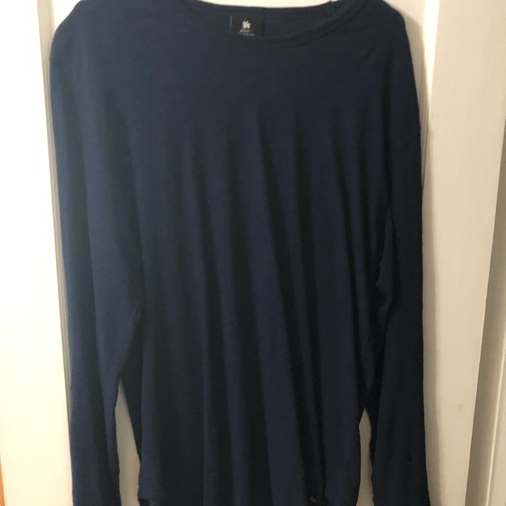 Young La navy slub longsleeve
